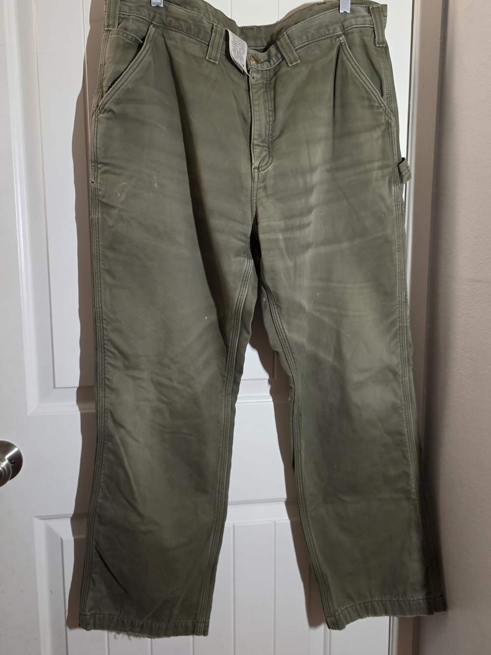 Carhartt Olive Green Cargo Work Pants